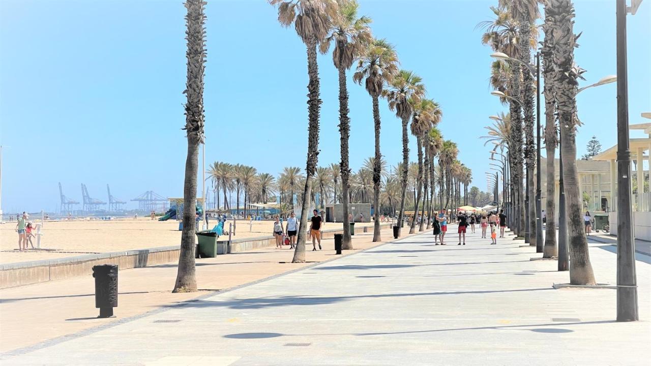 Beach Valencia Luxury B40-7 Apartament On Beach Bagian luar foto